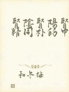 肾阴肾阳肾气肾精同补的中成药