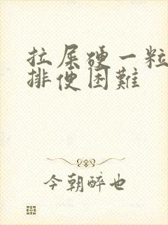 拉屎硬一粒一粒排便困难