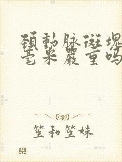 颈动脉斑块有4毫米严重吗