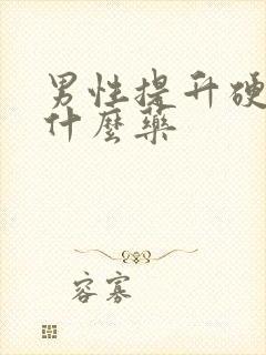 男性提升硬度用什么药