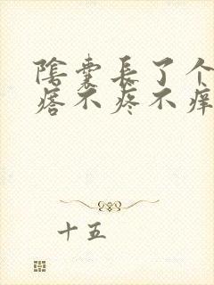 阴囊长了个肉疙瘩不疼不痒