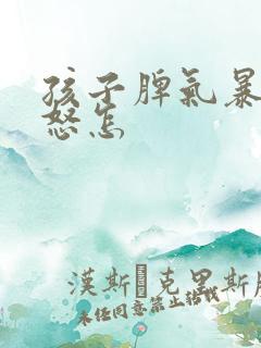 孩子脾气暴躁易怒怎