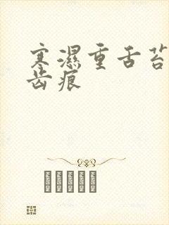 寒湿重舌苔白有齿痕