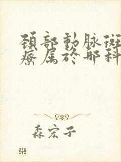 颈部动脉斑块治疗属于哪科