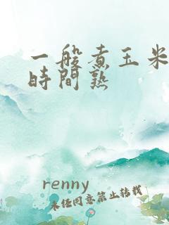 一般煮玉米多长时间熟