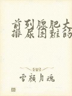 前列腺肥大导致排尿困难的原因