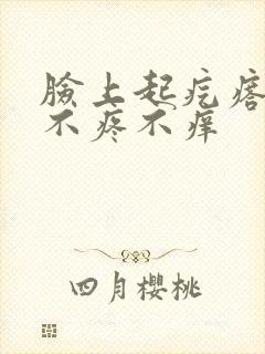 脸上起疙瘩发红不疼不痒