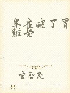 半夜醒了胃酸胃难受