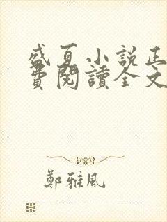 盛夏小说正版免费阅读全文无弹窗