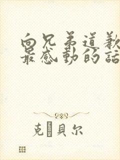 向兄弟道歉挽回最感动的话