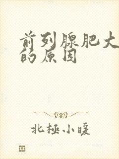 前列腺肥大钙化的原因