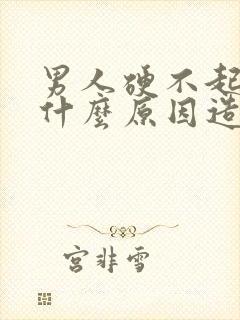 男人硬不起来是什么原因造成的