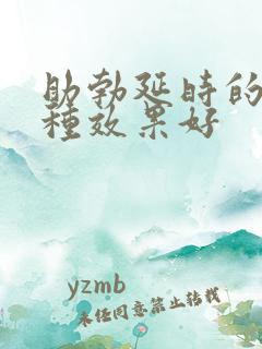 助勃延时的药哪种效果好