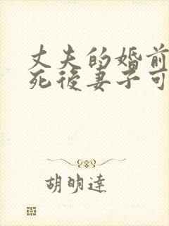 丈夫的婚前财产死后妻子可以继承吗