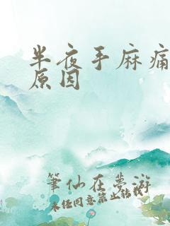 半夜手麻痛什么原因