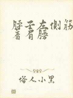 脖子左侧筋疼连着肩膀