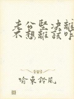 老公坚决离婚我不想离该咋样挽回