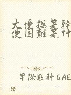 大便总是干燥排便困难是什么原因