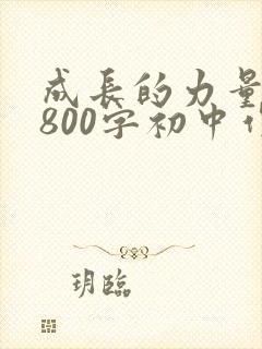 成长的力量作文800字初中作文