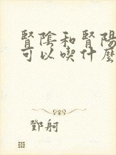 肾阴和肾阳都虚可以吃什么药治疗