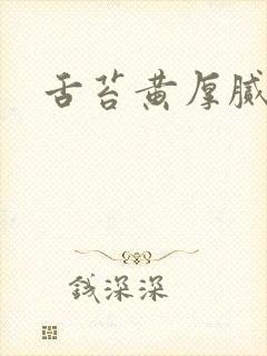 舌苔黄厚腻口臭