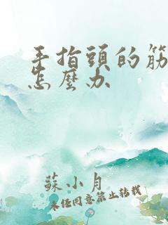 手指头的筋断了怎么办