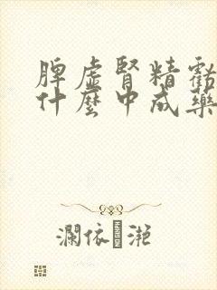 脾虚肾精亏虚用什么中成药