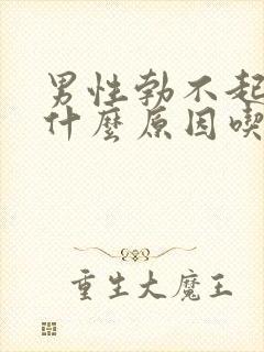 男性勃不起来是什么原因吃什么药