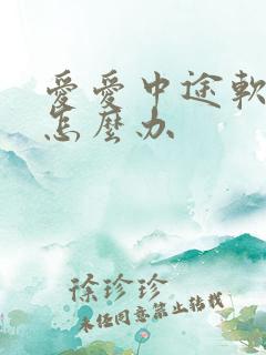 爱爱中途软了该怎么办