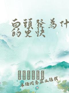 白头发为什么长的更快