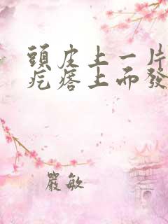 头皮上一片片小疙瘩上面发白