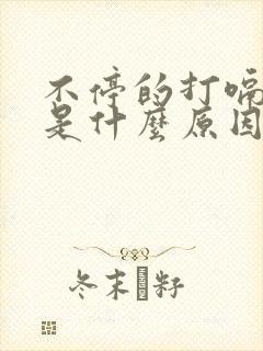 不停的打嗝嗳气是什么原因