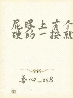 屁眼上有个包硬硬的一按就疼