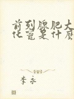 前列腺肥大并钙化灶是什么意思啊