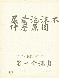 尿黄泡沫不散是什么原因