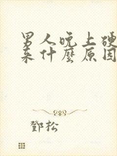 男人晚上硬不起来什么原因