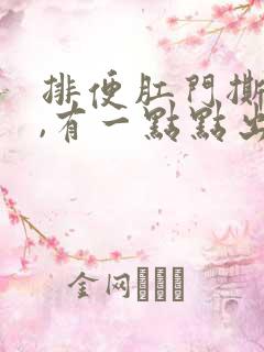 排便肛门撕裂疼,有一点点出血