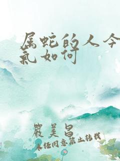 属蛇的人今天运气如何