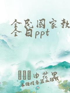 全民国家教育安全日ppt