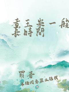 煮玉米一般煮多长时间