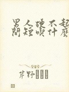 男人硬不起来时间短吃什么