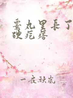 睾丸里长了一个硬疙瘩