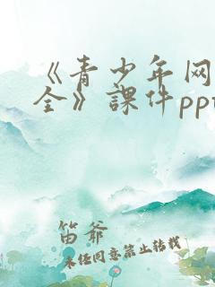《青少年网络安全》课件ppt