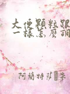 大便颗粒跟羊屎一样怎么调理