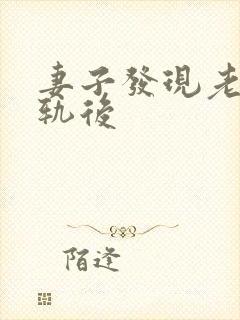 妻子发现老公出轨后