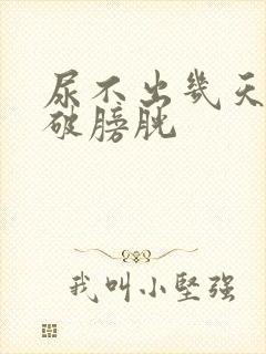 尿不出几天可憋破膀胱