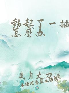 勃起了一插就软怎么办