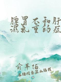 脾胃不和肝火旺湿气重的症状