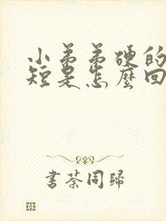 小弟弟硬的时间短是怎么回事