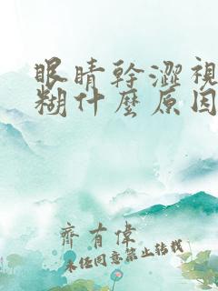 眼睛干涩视力模糊什么原因怎么办